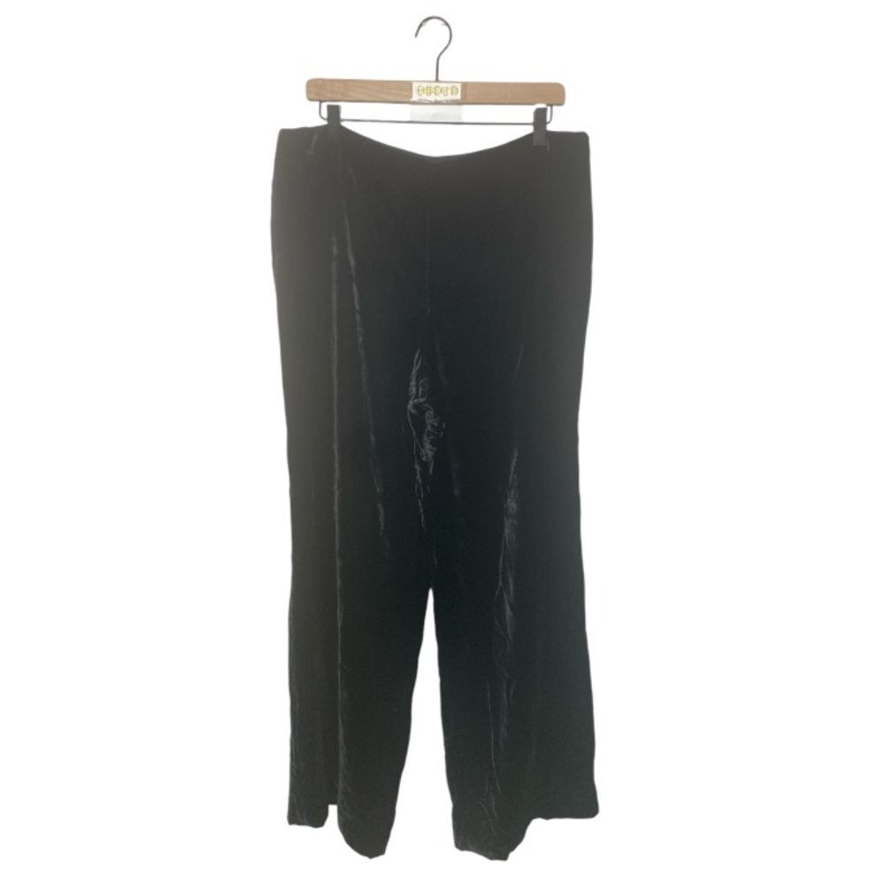 LIZ CLAIBORNE velvet pant side zip //  14